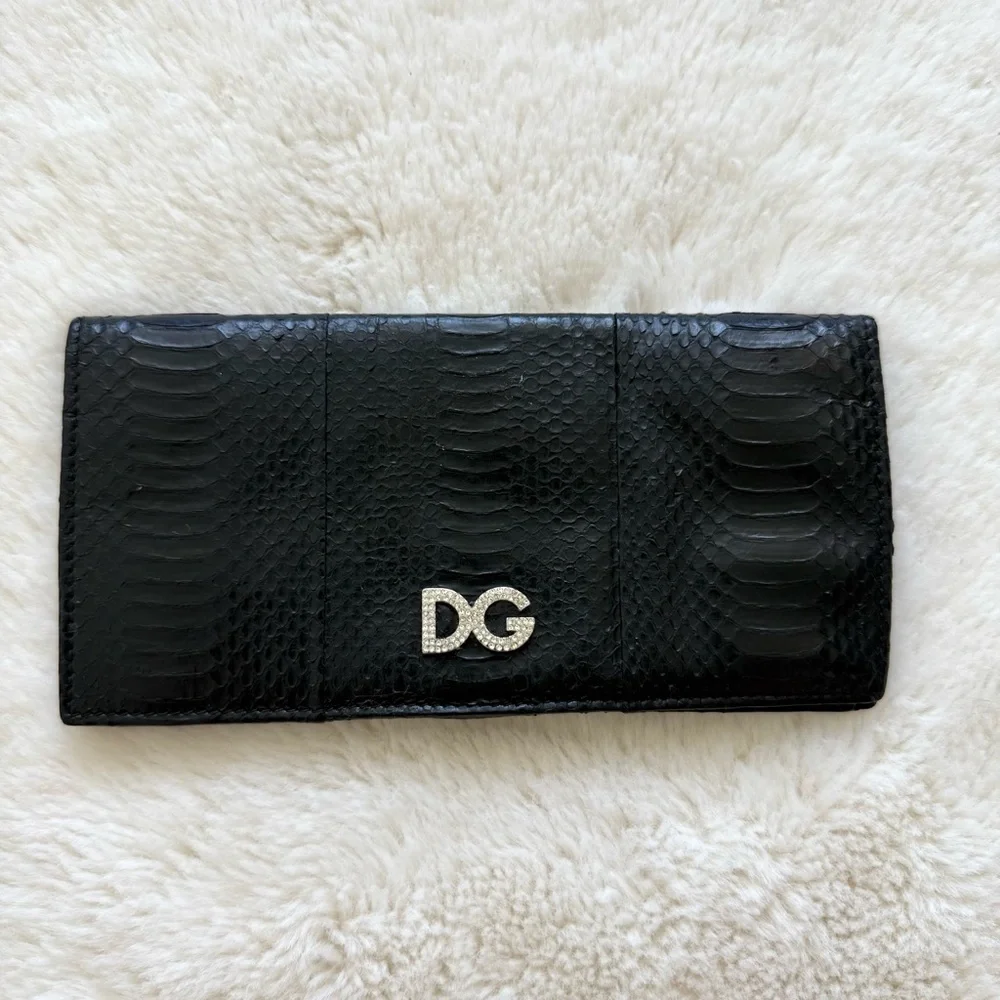 Vintage Dolce&Gabbana women long wallet Authentic